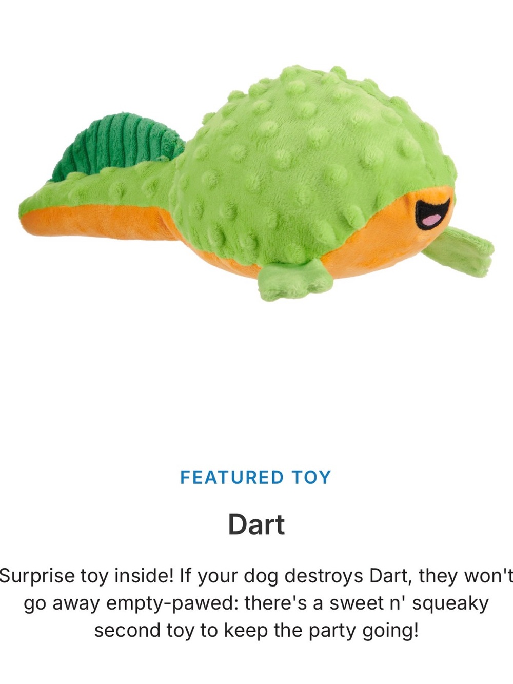 NWT “dart” Stranger Things Plush Dog Toy. Toy inside! RARE. Size M-L.